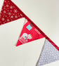 Kitty and mouse Christmas party bunting - Image 8