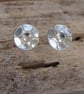 Sterling silver domed stud earrings, unisex silver jewellery, earring studs - Image 10