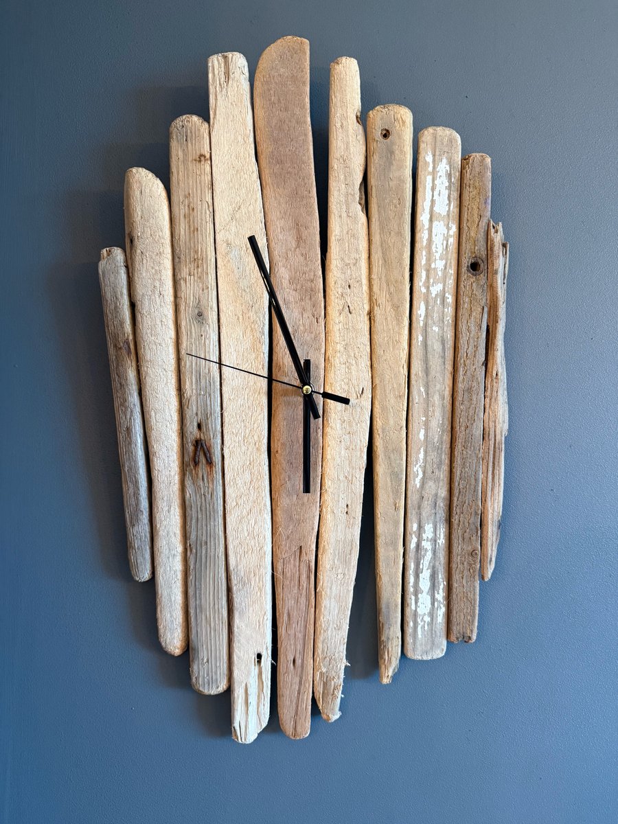 Handmade Driftwood Wall Clock