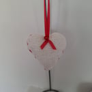 Hand Knitted Hanging Hearts