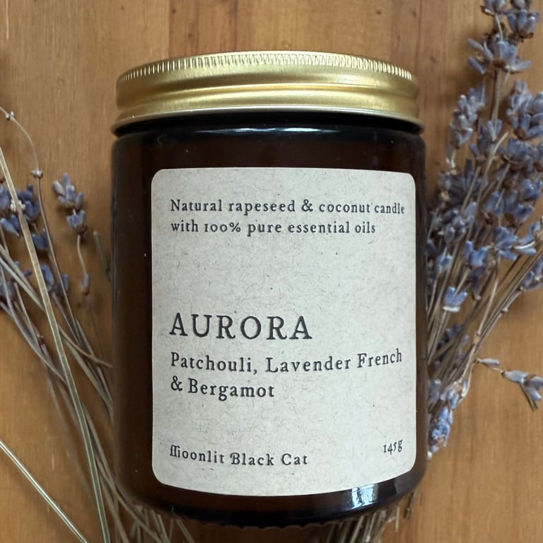 Aurora Hand poured essential oils candle