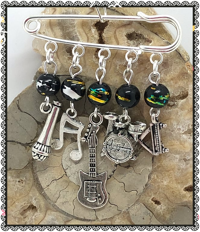 OOAK Rock & Roll pin