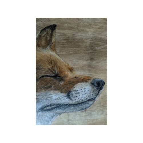 Fox Giclee Print, Fox Painting, A4