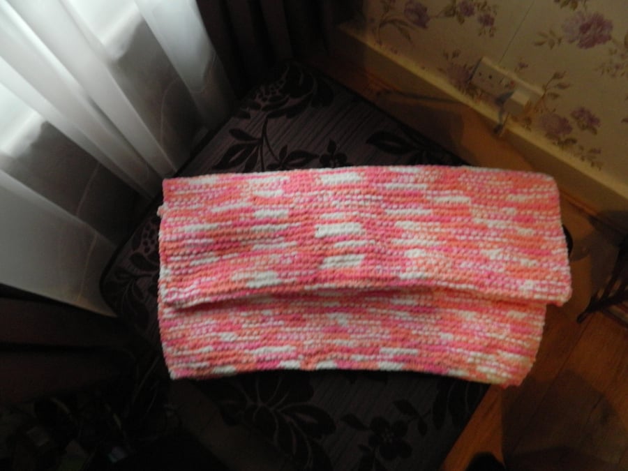 Hand Knitted Cot Blanket