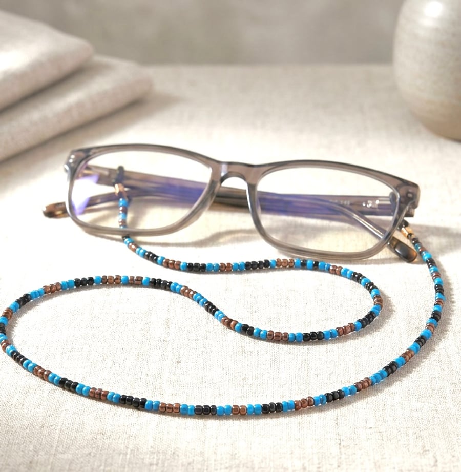 Turquoise Handmade Glasses Chain