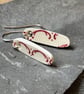 Handmade Unique Earrings, Sustainable Jewellery, Sterling Silver, Christmas. - Image 5
