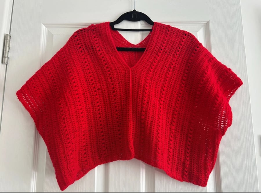 Crocheted cropped jumper 12-14