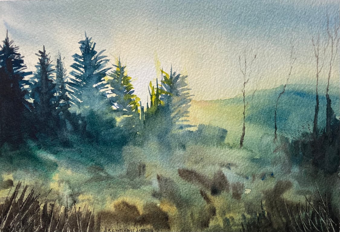 Urra forest (Original watercolour painting) 