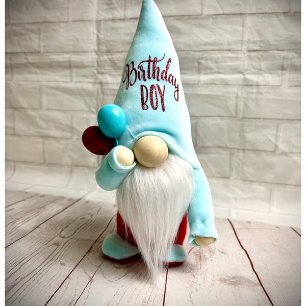 Handmade Birthday Boy Nordic Gnome, Swedish Tomte