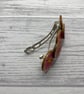 Barrette in pink and red - Image 3