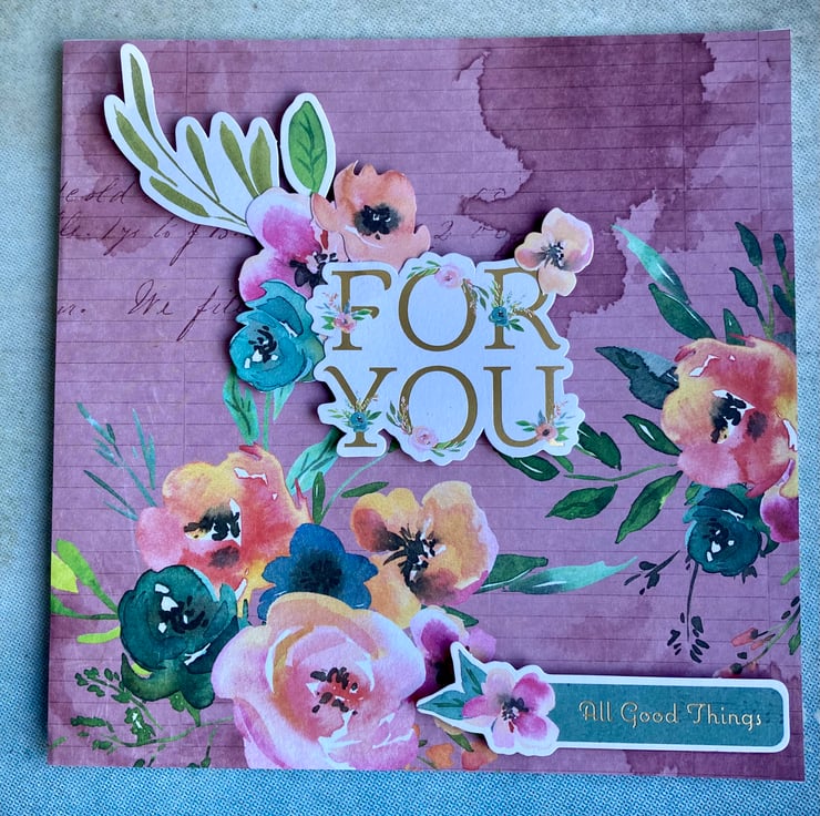 Card. Unique floral card for a special occasion - Folksy
