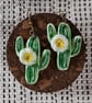 Desert cactus earrings 