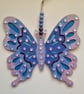 Butterfly Wall Decoration with Pearls, Wooden Ornament, Elegant Wall Decor - Image 4