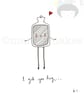 Hot Water Bottle Hug -A5 Gicl e print - Image 1