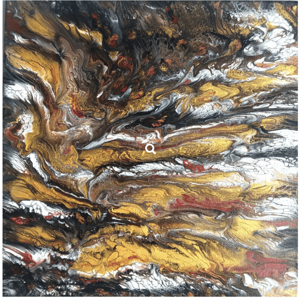 "Ancient Dreamscape" Original Handmade Acrylic Canvas Painting Abstract Wall Art