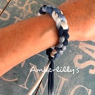 Crochet bracelet tie dye style