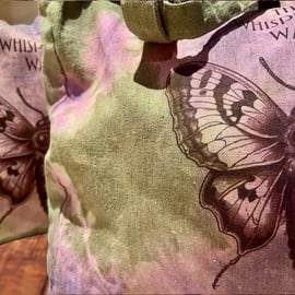 Moth Tie dye large tote 