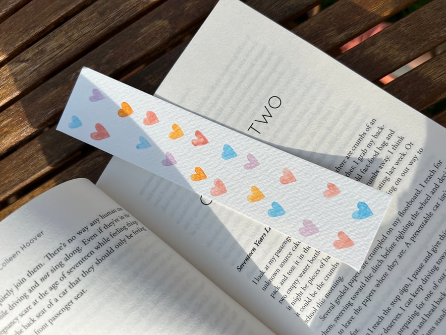 Heart bookmarks