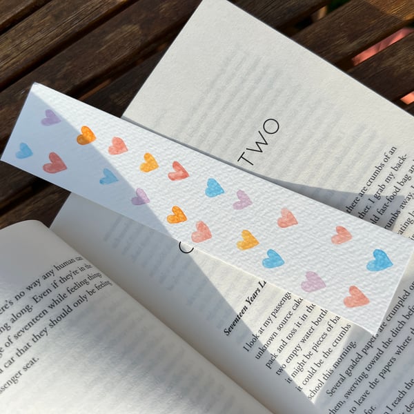 Heart bookmarks