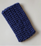 HAND KNIT Ladies Navy Merino Cowl