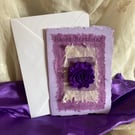 Happy Birthday purple card