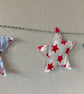 Christmas star bunting garland. 1.4m long. Party decoration.