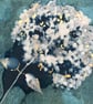 Botanical gift. Cyanotype Art. Hydrangea Annabelle flower. Perfect present  - Image 4