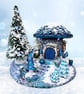 Christmas Cottage Fairy House With Lights