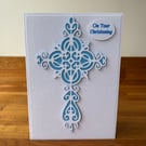 Christening Card Personalised Boy.