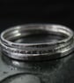 Three sterling silver stacker rings - Image 1