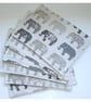 Large Elephant Placemat Grey Elephants - Image 8