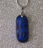 Bubbly Blue Dichroic Glass Pendant - 1244 - Image 3