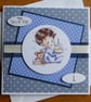 First Birthday Card - Little Boy With Cake - Image 8