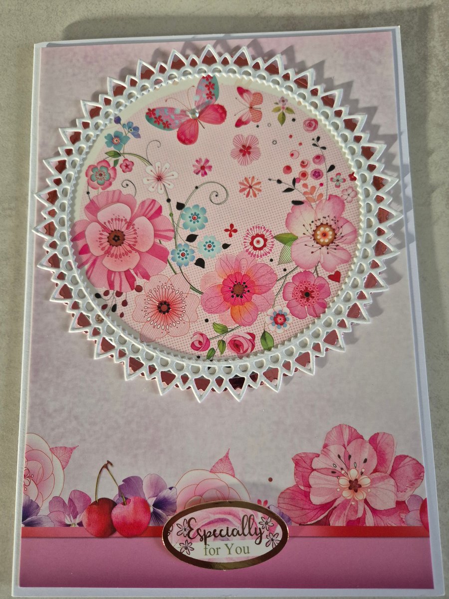 Hunkydory handmade ladies birthday card