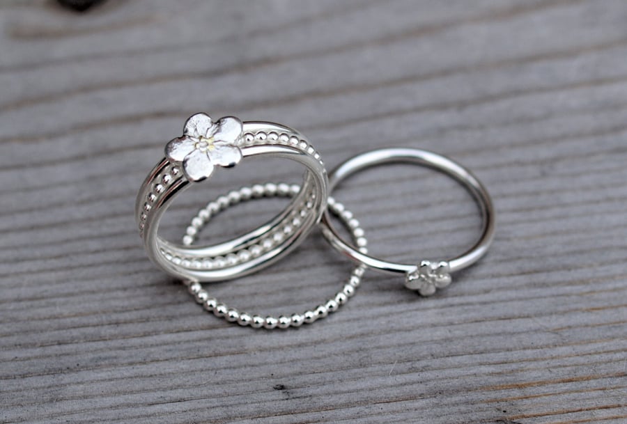 Silver Forget-Me-Not Ring