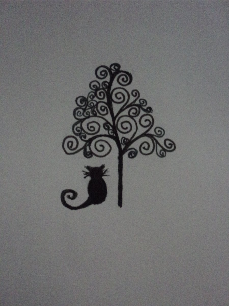 The Cat And The Holly Tree 
