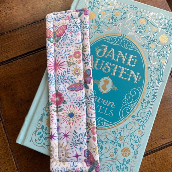 Butterfly fabric bookmark