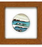 Framed fused glass rondel - G