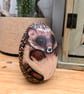 Hedgehog wooden hand painted ornament  - Image 5