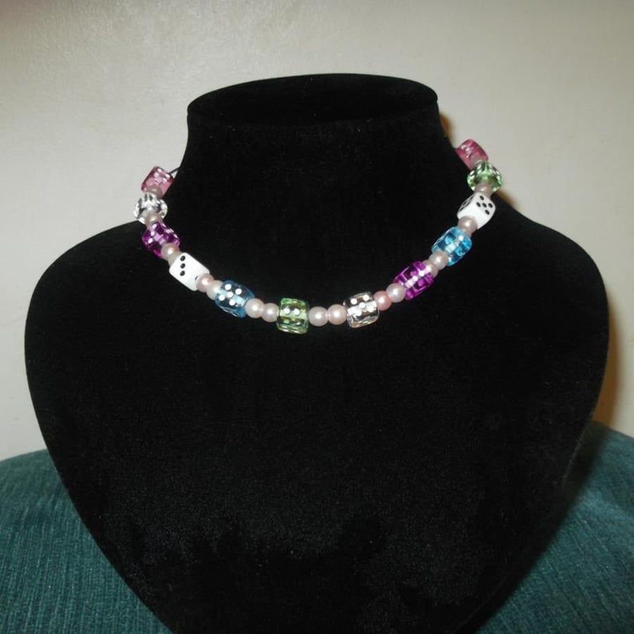 Children's Dice Necklace