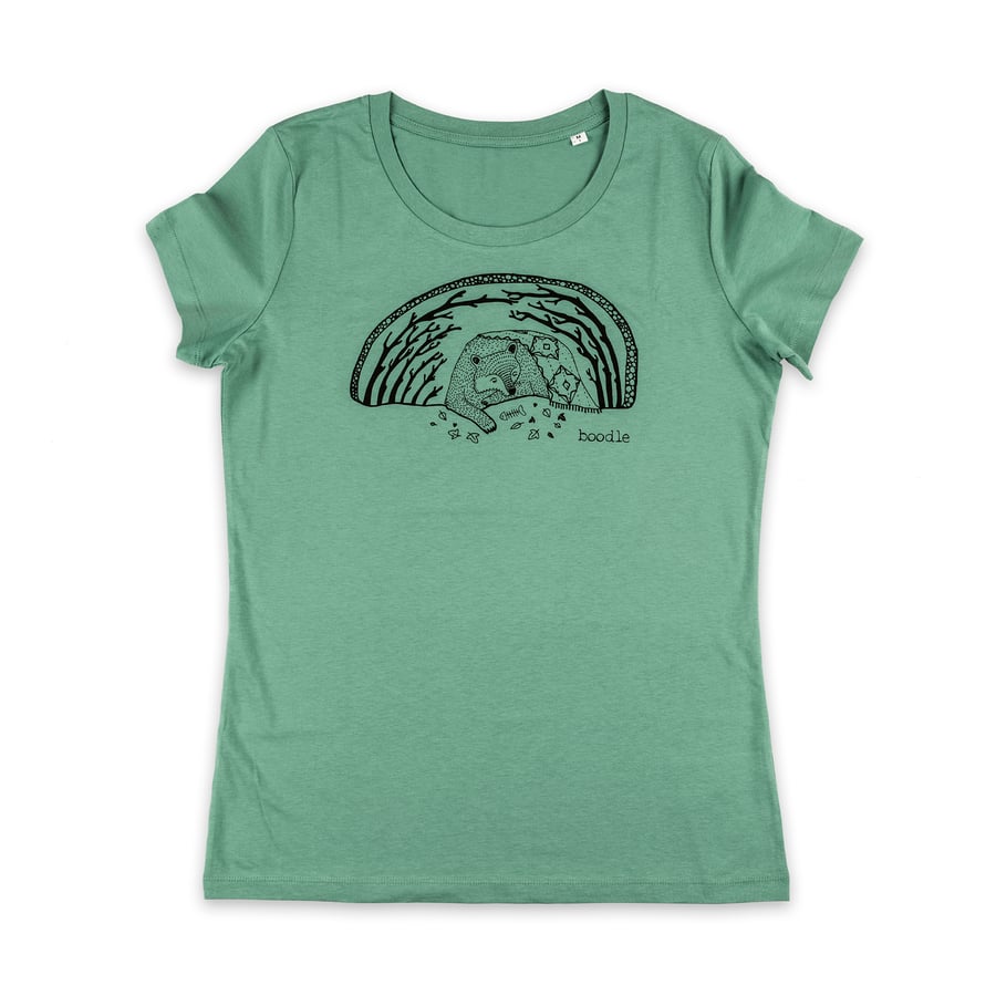 Organic Womens HiBEARnate T-shirt