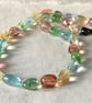 Multicoloured quartz semi precious nugget bead necklace - Image 6