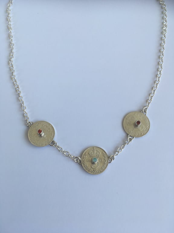1915 Threepence Necklace 