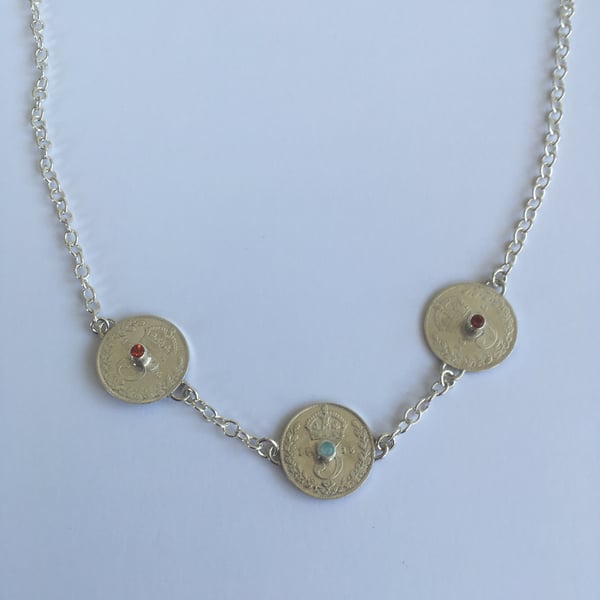 1915 Threepence Necklace 