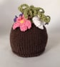 Childs Hand Knitted Flower Hat