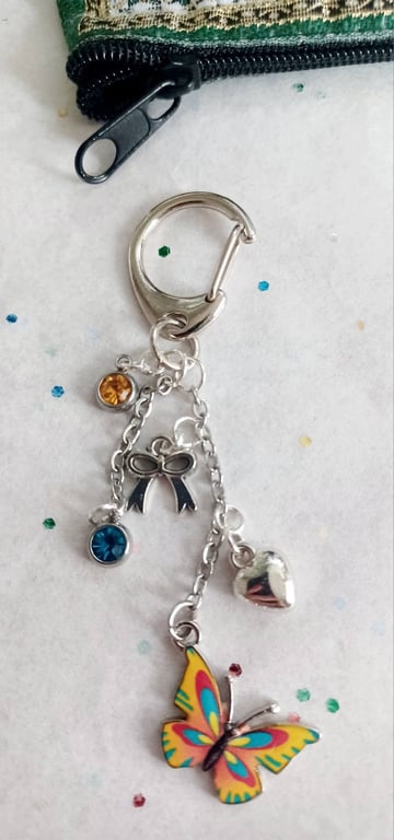 Handmade Butterfly Bag Charm