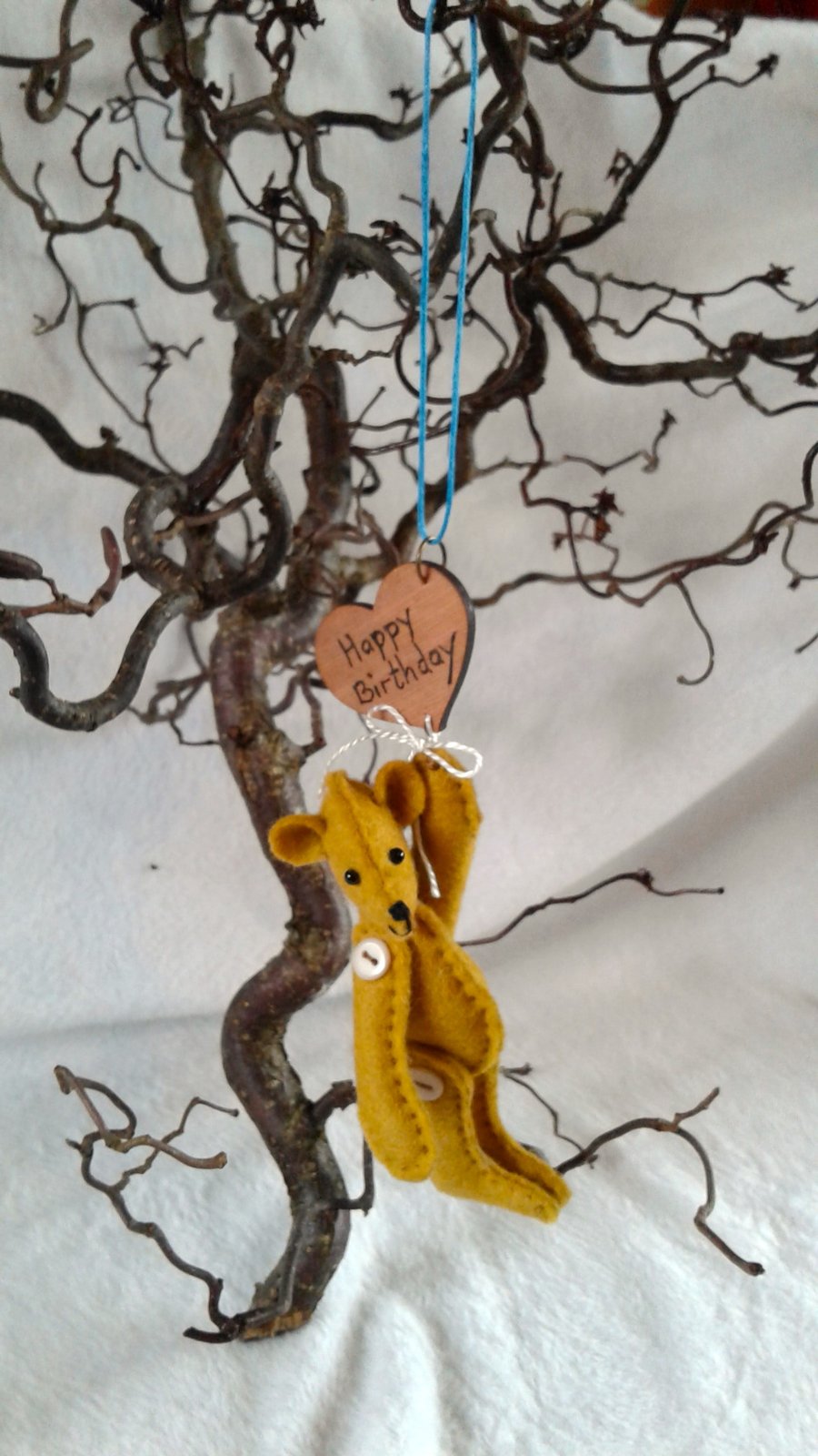 Sweetheart, a small bear with a big message. Happy Birthday.