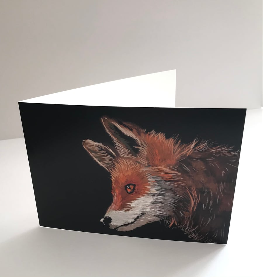 Fox Drawing Card 