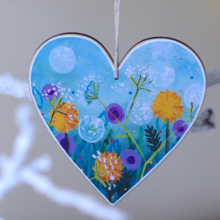 Floral Heart Hanging Decoration for Valentine's, Mother's Day and Easter