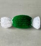 Handmade Hand Knitted Cat Kitten Festive Xmas Toy Catnip Bon Bon Candy Sweet